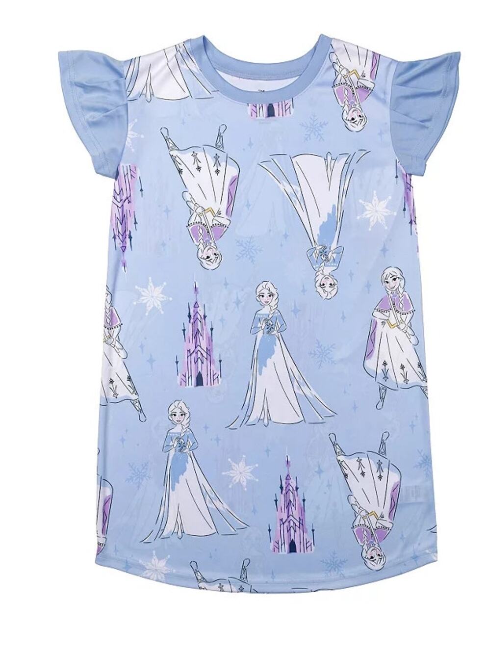 Disney's Frozen Anna & Elsa Girls 2T Allover Print Nightgown